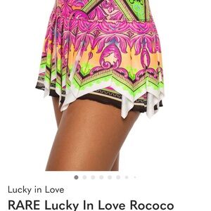 Lucky in Love Vibrant Multicolor skort Size: XL